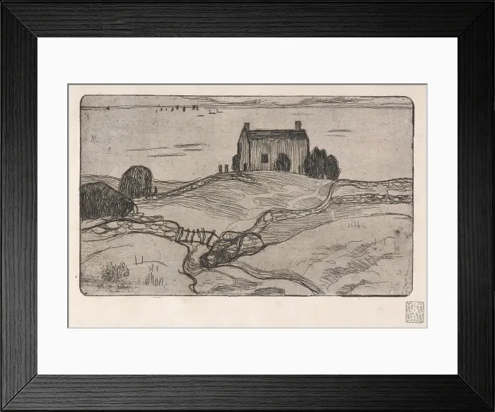 Framed Print : La Maison du Pendu (The House of the Hanged Man), 1893. Creator: Armand Seguin Framed Print : La Maison du Pendu (The House of the Hanged Man), 1893. Creator: Armand Seguin