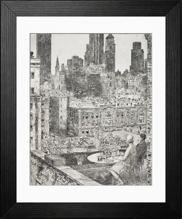 Framed Print : New York Spring 1931, 1931. Creator: Frederick Childe Hassam