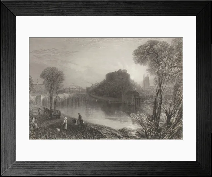 Framed Print : Tamworth Castle, Staffordshire, 1832. Creator: JMW Turner Framed Print : Tamworth Castle, Staffordshire, 1832. Creator: JMW Turner