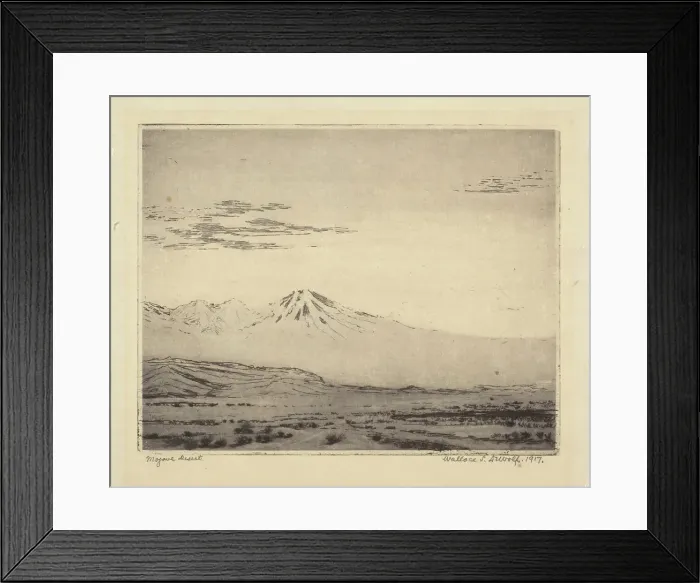 Framed Print : Mojave Desert, 1917. Creator: Wallace Leroy DeWolf Framed Print : Mojave Desert, 1917. Creator: Wallace Leroy DeWolf
