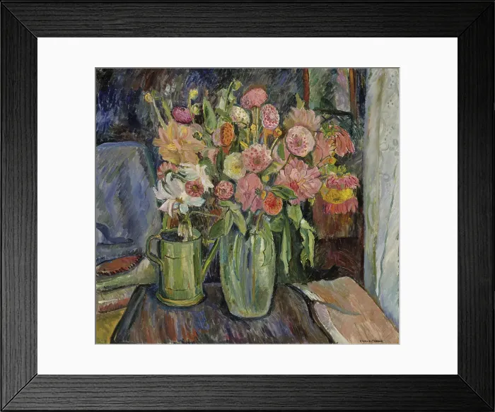 Framed Print : Autumn Flowers, 1916. Creator: Oluf Wold-Torne Framed Print : Autumn Flowers, 1916. Creator: Oluf Wold-Torne