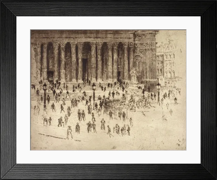 Framed Print : Pavement, St. Paul's, London, 1905. Creator: Joseph Pennell. Pavement, St. Paul's, London, 1905. Creator: Joseph Pennell Framed Print : Pavement, St. Paul's, London, 1905. Creator: Joseph Pennell. Pavement, St. Paul's, London, 1905. Creator: Joseph Pennell