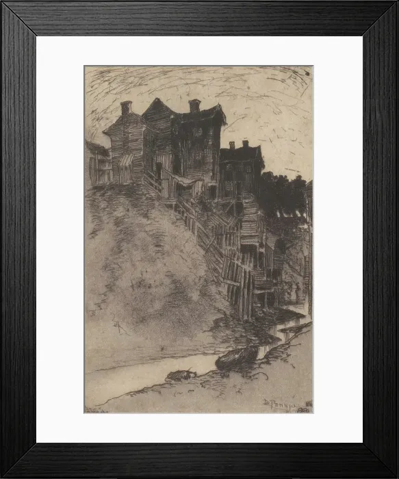 Framed Print : Near Lynchburg, Virginia, 1882. Creator: Joseph Pennell Framed Print : Near Lynchburg, Virginia, 1882. Creator: Joseph Pennell