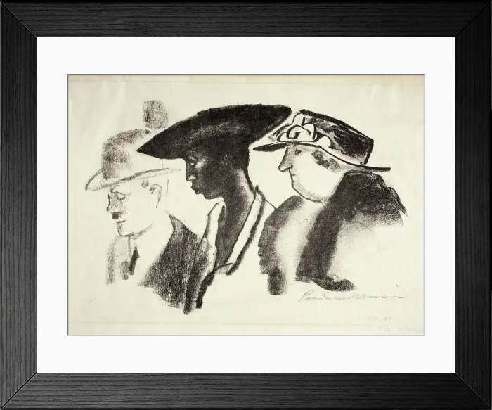 Framed Print : Street Car, 1918. Creator: Boardman Robinson Framed Print : Street Car, 1918. Creator: Boardman Robinson