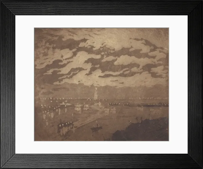 Framed Print : The Bay, New York, 1922. Creator: Joseph Pennell Framed Print : The Bay, New York, 1922. Creator: Joseph Pennell