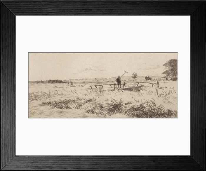 Framed Print : Landschaft (Landscape), 1885-1905. Creator: Sion Longley Wenban Framed Print : Landschaft (Landscape), 1885-1905. Creator: Sion Longley Wenban