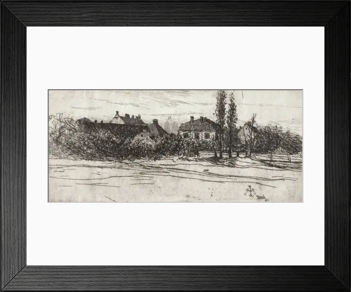 Framed Print : Munich with Towers of Frauenkirche, 1883. Creator: Lewis Henry Meakin Framed Print : Munich with Towers of Frauenkirche, 1883. Creator: Lewis Henry Meakin