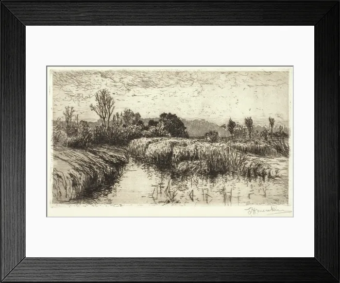Framed Print : Afternoon in March, Schleissheim, Bavaria, 1885. Creator: Lewis Henry Meakin Framed Print : Afternoon in March, Schleissheim, Bavaria, 1885. Creator: Lewis Henry Meakin