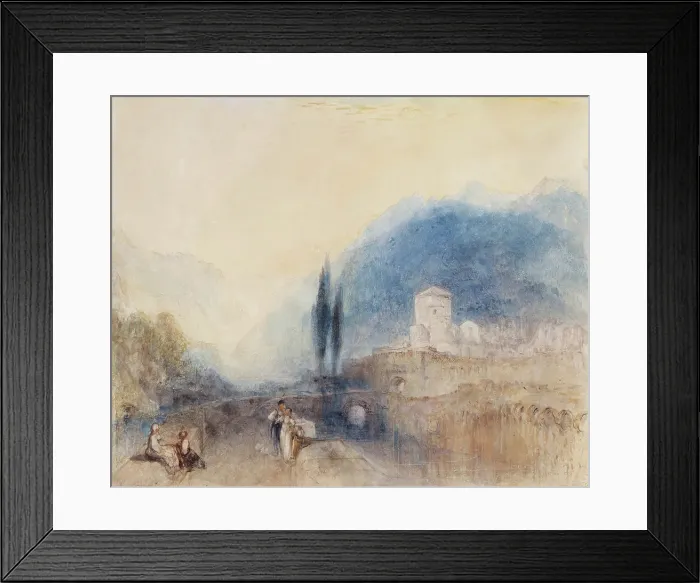 Framed Print : Bellinzona, 1842. Creator: JMW Turner Framed Print : Bellinzona, 1842. Creator: JMW Turner
