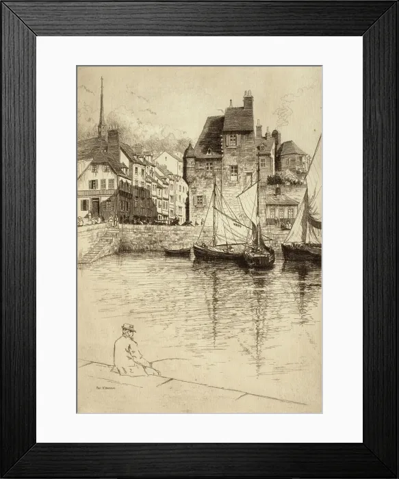 Framed Print : Port d'Honfleur, c1900-1938. Creator: George Charles Aid. Port d'Honfleur, c1900-1938. Creator: George Charles Aid Framed Print : Port d'Honfleur, c1900-1938. Creator: George Charles Aid. Port d'Honfleur, c1900-1938. Creator: George Charles Aid