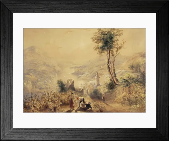 Framed Print : Berncastle (Oberwesel), c1830s. Creator: JMW Turner Framed Print : Berncastle (Oberwesel), c1830s. Creator: JMW Turner