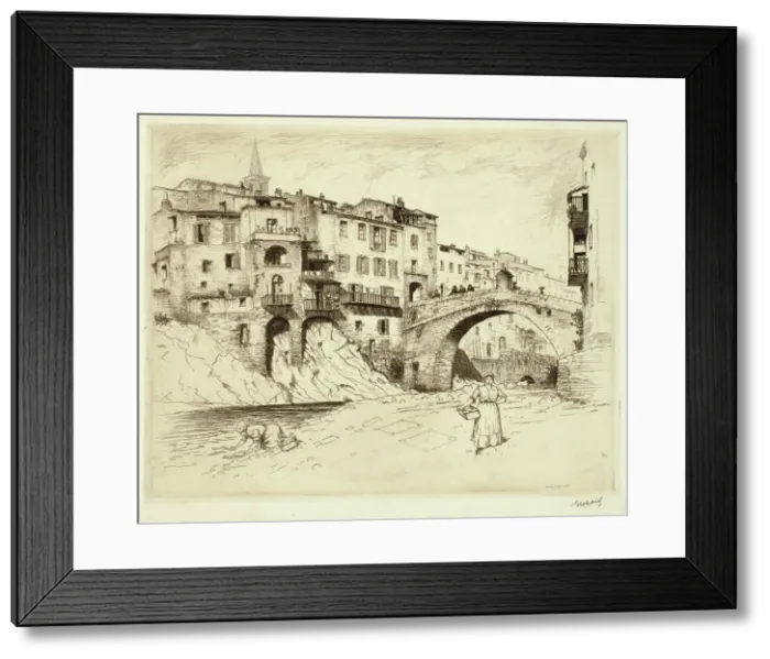 Framed Print : Isolabona, c1900-1938. Creator: George Charles Aid Framed Print : Isolabona, c1900-1938. Creator: George Charles Aid