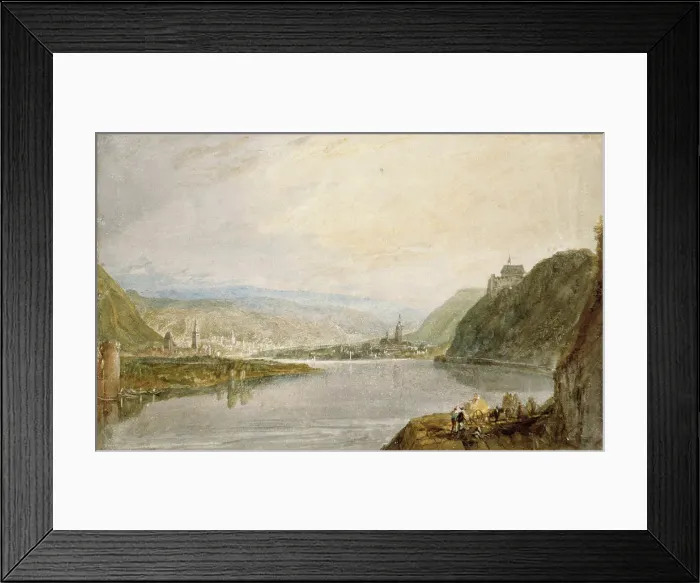 Framed Print : Remagen, Erpel and Linz, 1817. Creator: JMW Turner Framed Print : Remagen, Erpel and Linz, 1817. Creator: JMW Turner