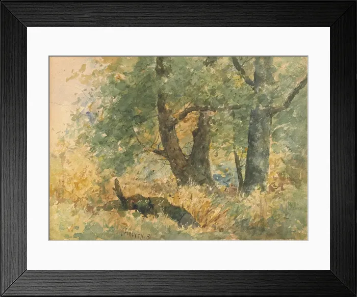 Framed Print : Woodland Landscape, 1881. Creator: William Forsyth Framed Print : Woodland Landscape, 1881. Creator: William Forsyth