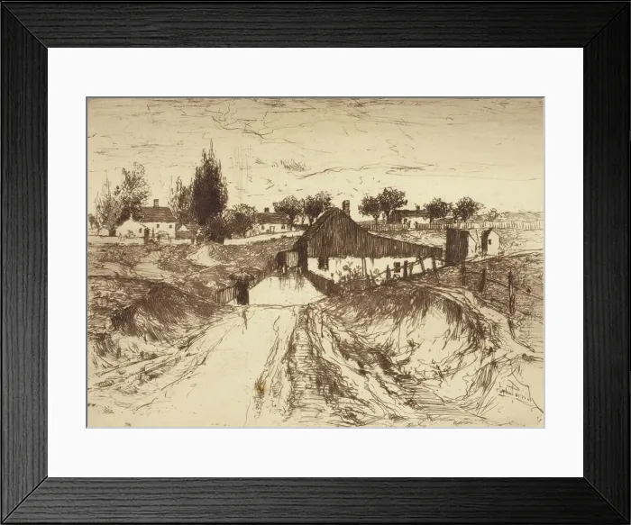 Framed Print : South Dennis Cape Cod, c1870-1900. Creator: Stephen Parrish