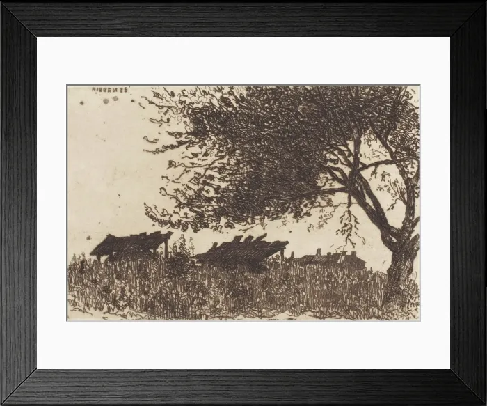 Framed Print : Landscape, 1883. Creator: Thomas Entriken Hibben Framed Print : Landscape, 1883. Creator: Thomas Entriken Hibben