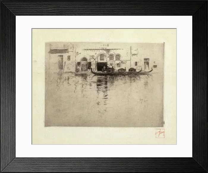 Framed Print : Venetian Canal, 1880-1886. Creator: Robert Frederick Blum Framed Print : Venetian Canal, 1880-1886. Creator: Robert Frederick Blum