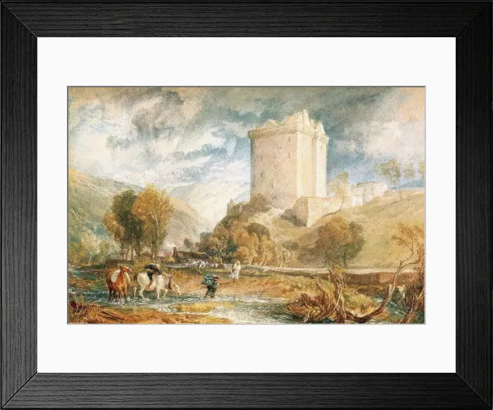 Framed Print : Borthwick Castle, 1818. Creator: JMW Turner Framed Print : Borthwick Castle, 1818. Creator: JMW Turner
