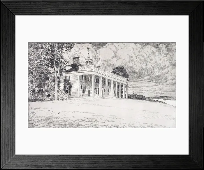Framed Print : Mount Vernon, 1932. Creator: Frederick Childe Hassam Framed Print : Mount Vernon, 1932. Creator: Frederick Childe Hassam