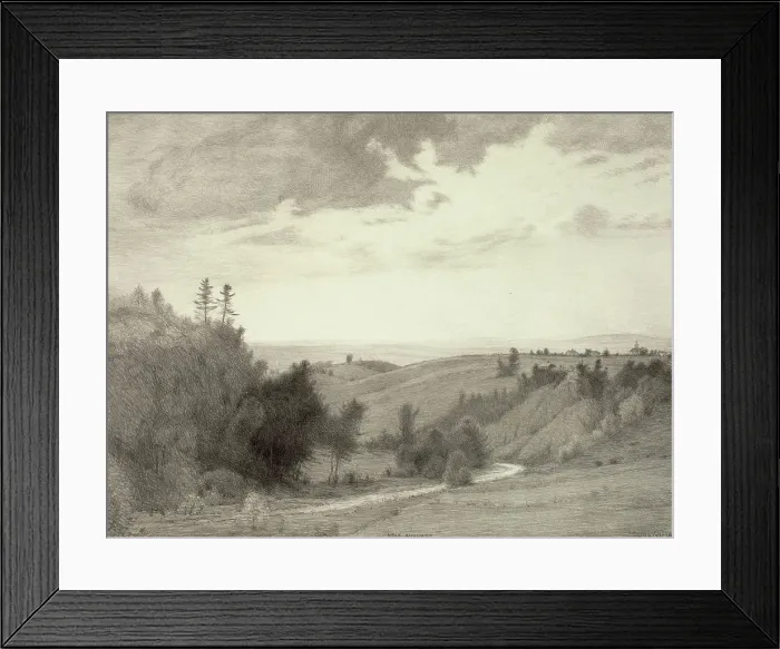 Framed Print : Near Burdette, 1923. Creator: Bolton Coit Brown Framed Print : Near Burdette, 1923. Creator: Bolton Coit Brown