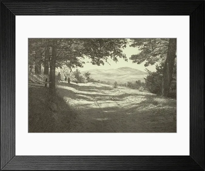 Framed Print : North View, 1923. Creator: Bolton Coit Brown Framed Print : North View, 1923. Creator: Bolton Coit Brown
