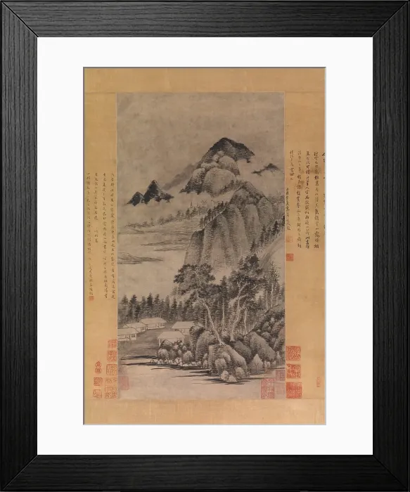 Framed Print : Mountain Landscape, 1600s. Creator: Unknown Framed Print : Mountain Landscape, 1600s. Creator: Unknown