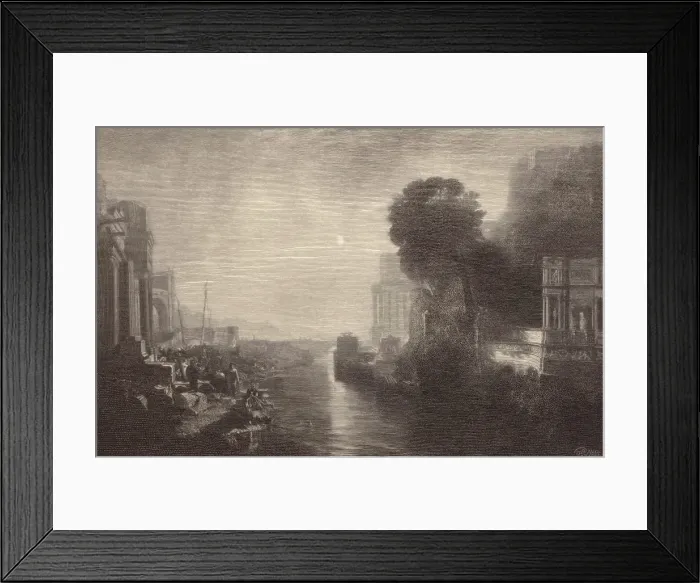 Framed Print : Dido Building Carthage, 1902. Creators: JMW Turner, Edward Goodall Framed Print : Dido Building Carthage, 1902. Creators: JMW Turner, Edward Goodall