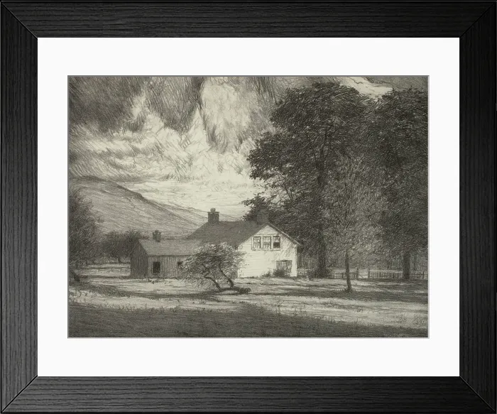 Framed Print : My House, 1921. Creator: Bolton Coit Brown Framed Print : My House, 1921. Creator: Bolton Coit Brown