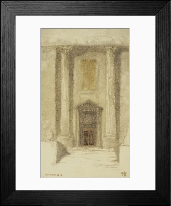 Framed Print : Federal Building, Indianapolis, about 1908. Creator: Richard Brown Black Framed Print : Federal Building, Indianapolis, about 1908. Creator: Richard Brown Black