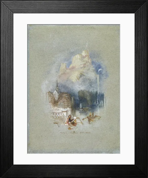 Framed Print : Nicholas Poussin's Birthplace, 1832. Creator: JMW Turner. Nicholas Poussin's Birthplace, 1832. Creator: JMW Turner Framed Print : Nicholas Poussin's Birthplace, 1832. Creator: JMW Turner. Nicholas Poussin's Birthplace, 1832. Creator: JMW Turner