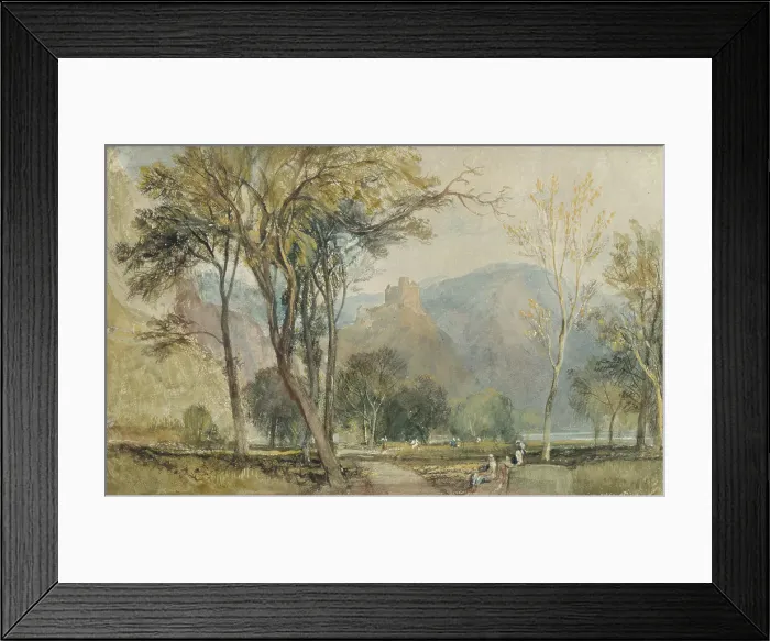 Framed Print : The Marxburg, 1817. Creator: JMW Turner Framed Print : The Marxburg, 1817. Creator: JMW Turner