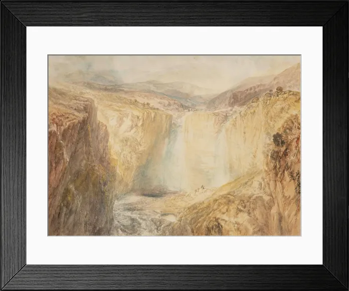 Framed Print : Fall of the Tees, Yorkshire, 1825-1826. Creator: JMW Turner Framed Print : Fall of the Tees, Yorkshire, 1825-1826. Creator: JMW Turner