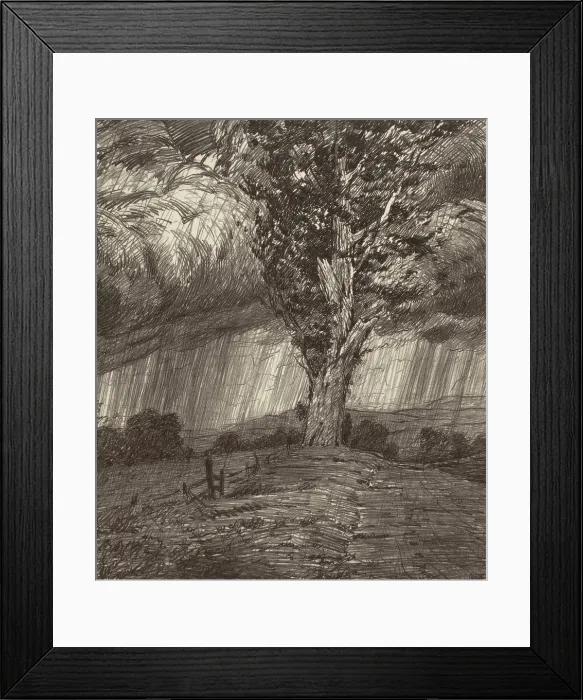 Framed Print : Storm, 1923. Creator: Bolton Coit Brown Framed Print : Storm, 1923. Creator: Bolton Coit Brown