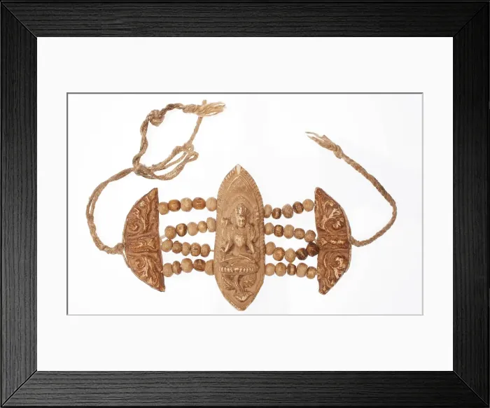 Framed Print : Buddhist ceremonial bracelet, 1800s. Creator: Unknown Framed Print : Buddhist ceremonial bracelet, 1800s. Creator: Unknown