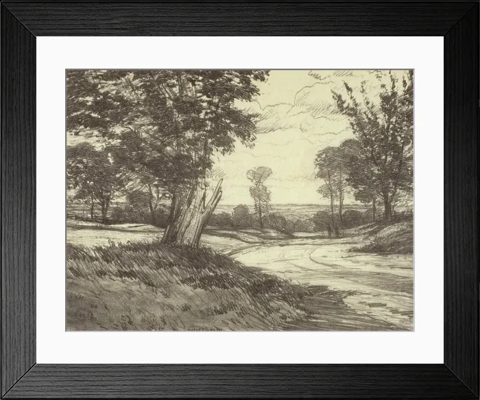 Framed Print : Hurley Road, 1923. Creator: Bolton Coit Brown Framed Print : Hurley Road, 1923. Creator: Bolton Coit Brown
