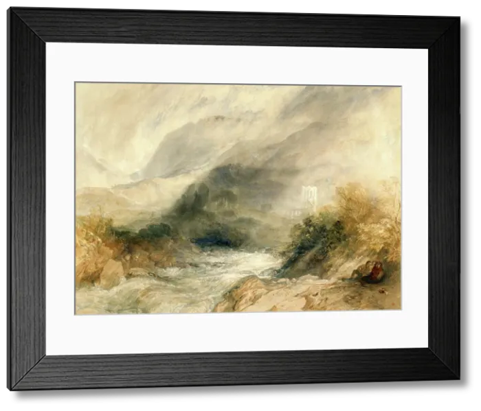 Framed Print : Llanthony Abbey, Monmouthshire, 1834. Creator: JMW Turner Framed Print : Llanthony Abbey, Monmouthshire, 1834. Creator: JMW Turner