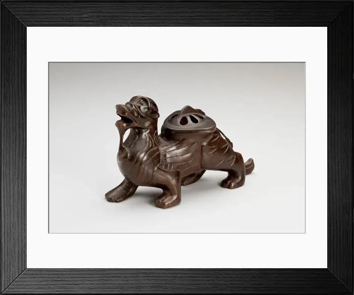 Framed Print : Incense burner in the form of an animal, date unknown. Creator: Unknown Framed Print : Incense burner in the form of an animal, date unknown. Creator: Unknown
