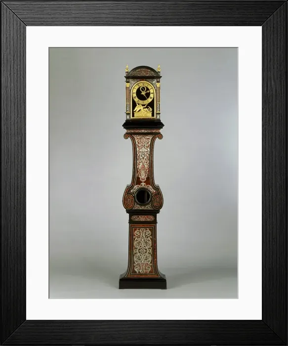 Framed Print : Longcase regulator, about 1673. Creator: Nicolas Gribelin