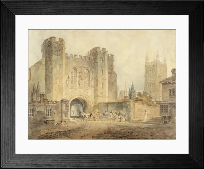 Framed Print : King Edgar's Gate, Worcester, about 1794. Creator: JMW Turner. King Edgar's Gate, Worcester, about 1794. Creator: JMW Turner Framed Print : King Edgar's Gate, Worcester, about 1794. Creator: JMW Turner. King Edgar's Gate, Worcester, about 1794. Creator: JMW Turner