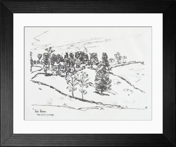 Framed Print : Little School-house, Land of Nod. 1918. Creator: Frederick Childe Hassam Framed Print : Little School-house, Land of Nod. 1918. Creator: Frederick Childe Hassam