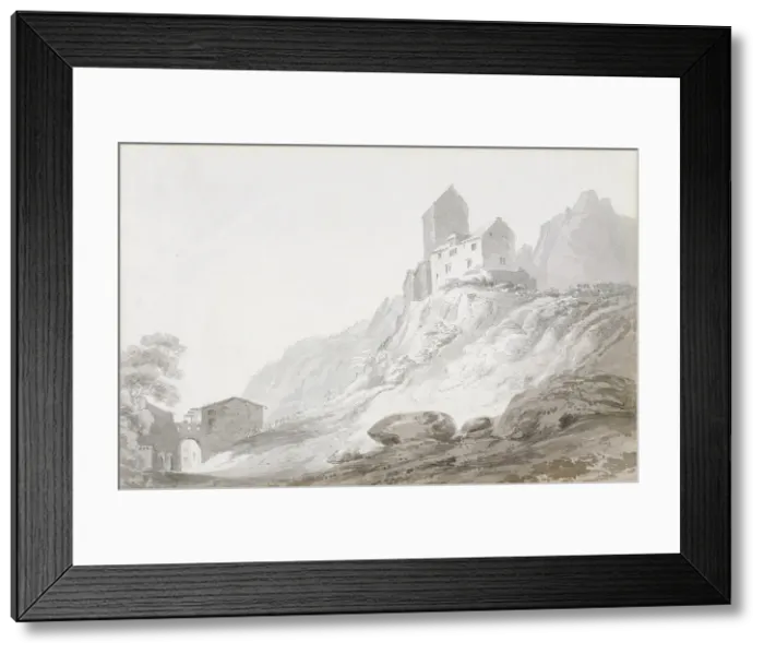 Framed Print : South Gate of Sargans, 1794-1797. Creators: JMW Turner, Thomas Girtin Framed Print : South Gate of Sargans, 1794-1797. Creators: JMW Turner, Thomas Girtin