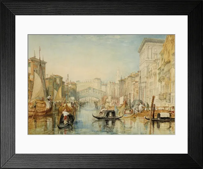 Framed Print : Venice: The Rialto, 1820-1821. Creator: JMW Turner Framed Print : Venice: The Rialto, 1820-1821. Creator: JMW Turner