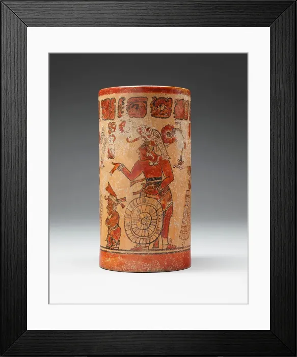 Framed Print : Cacao vase, 600-900. Creator: Unknown Framed Print : Cacao vase, 600-900. Creator: Unknown