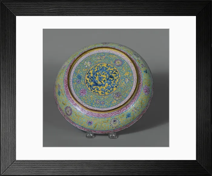 Framed Print : Dish with women and children, about 1800. Creator: Unknown Framed Print : Dish with women and children, about 1800. Creator: Unknown