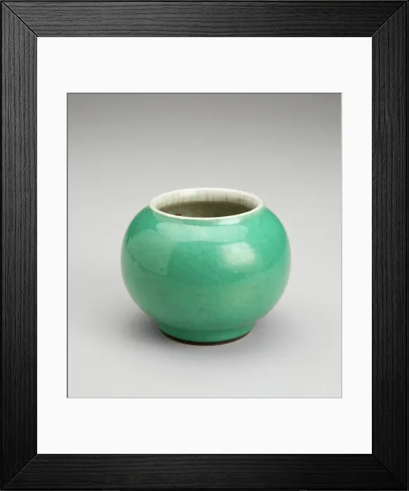 Framed Print : Apple-green water pot, 1700s. Creator: Unknown Framed Print : Apple-green water pot, 1700s. Creator: Unknown