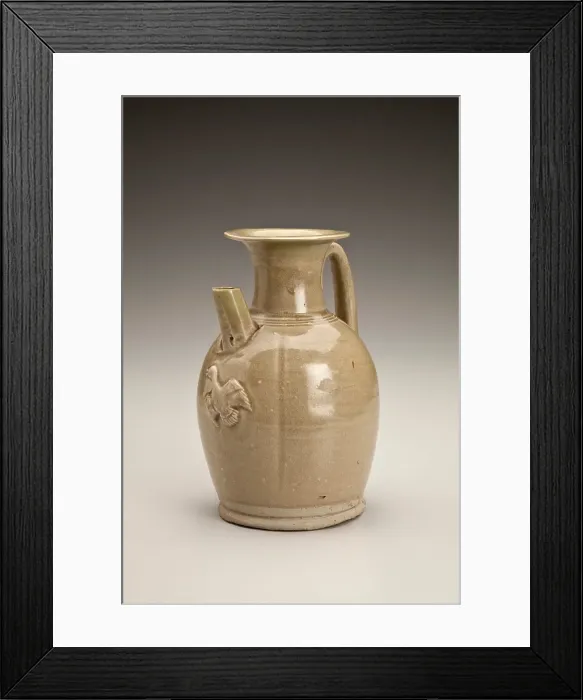 Framed Print : Covered ewer with bird appliques, 800s. Creator: Unknown Framed Print : Covered ewer with bird appliques, 800s. Creator: Unknown