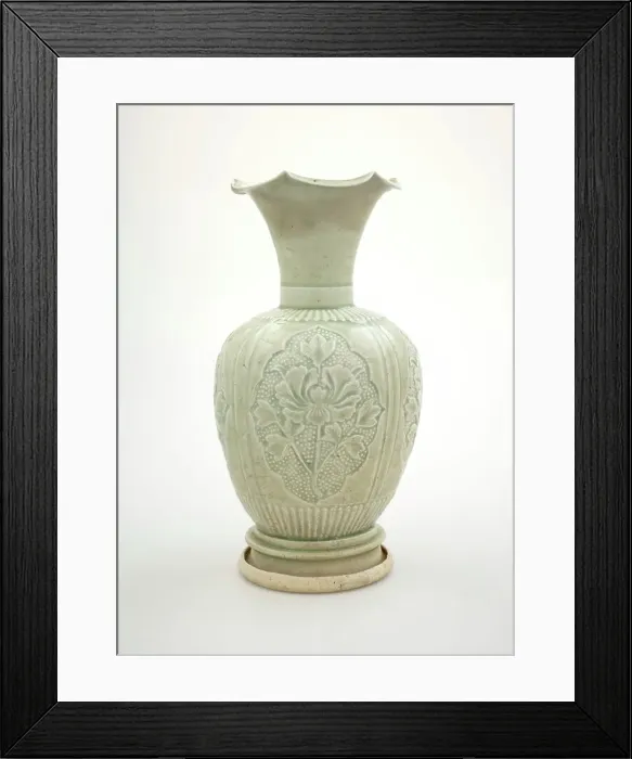 Framed Print : Vase with scalloped mouth, 1279-1368. Creator: Unknown Framed Print : Vase with scalloped mouth, 1279-1368. Creator: Unknown