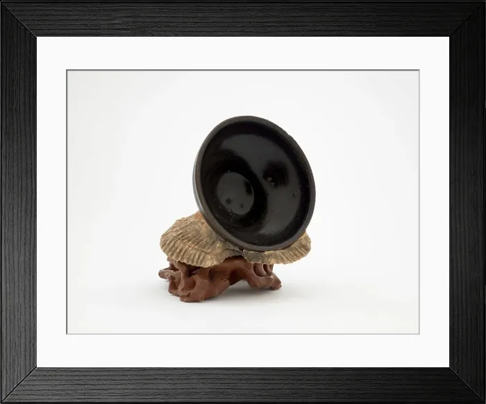 Framed Print : Tea bowl encrusted with sea shells, date unknown. Creator: Unknown Framed Print : Tea bowl encrusted with sea shells, date unknown. Creator: Unknown