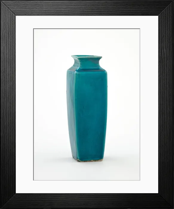 Framed Print : Square vase, 1700-1799. Creator: Unknown Framed Print : Square vase, 1700-1799. Creator: Unknown