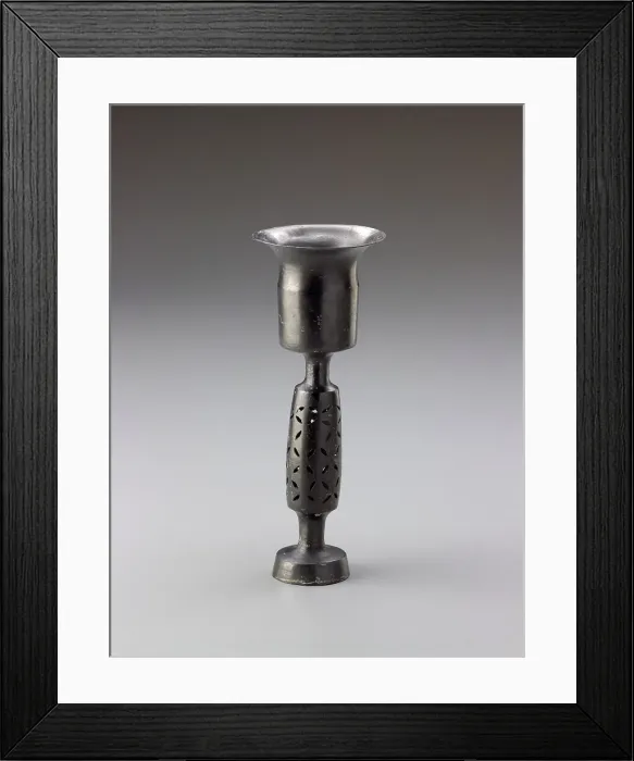 Framed Print : Stem cup with pierced bulbous stem, about 2000 B.C.E.. Creator: Unknown Framed Print : Stem cup with pierced bulbous stem, about 2000 B.C.E.. Creator: Unknown